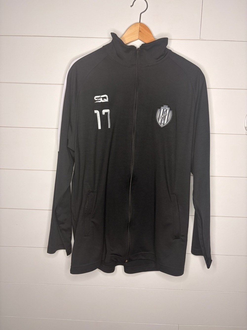 Cesena FC SQ Stitched Number Athletic Soccer Jacket W/ Embroidered Logos